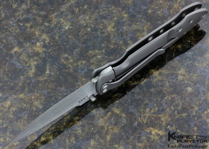 Tom Mayo Custom Knife "Wharny" Titanium Framelock - Image 5