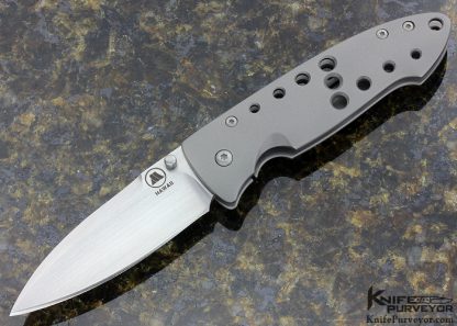 Tom Mayo Custom Knife "Wharny" Titanium Framelock