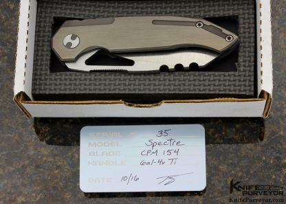 Travis Slyter Custom Knife Spectre #35 Titanium Frame Lock - Image 7