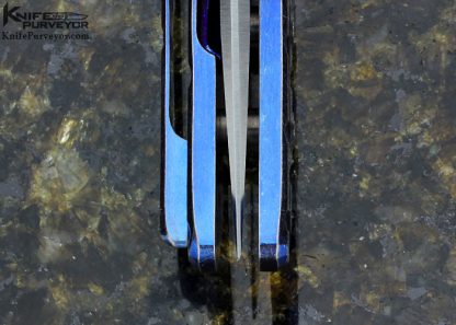 Sergey Rogovets Custom Knife Model 13 Machined & Annodized Titanium Frame Lock Flipper - Image 6