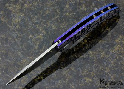 Sergey Rogovets Custom Knife Model 13 Machined & Annodized Titanium Frame Lock Flipper - Image 4