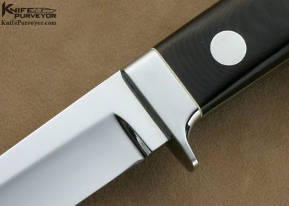 W.W. Cronk Custom Knives Burgundy Micarta Hunter - Image 2