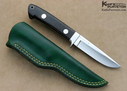 W.W. Cronk Custom Knives Burgundy Micarta Hunter - Image 3