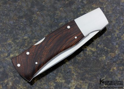 Warren Osborne Custom Knife #006 Cocobolo 1986 with Hunter Grind Model 2 Boot Lockback - Image 5