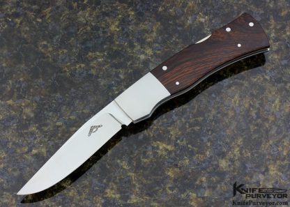 Warren Osborne Custom Knife #006 Cocobolo 1986 with Hunter Grind Model 2 Boot Lockback