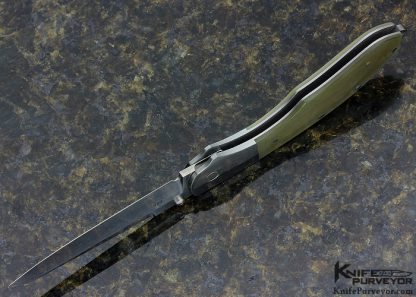 Warren Osborne Custom Knife #001 Rams Horn Top Liner Lock - Image 5