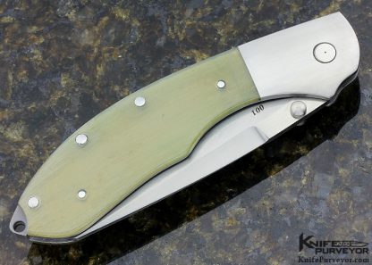 Warren Osborne Custom Knife #001 Rams Horn Top Liner Lock - Image 3