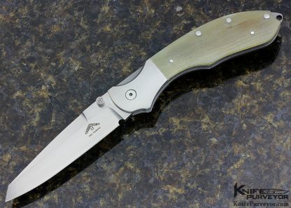 Warren Osborne Custom Knife #001 Rams Horn Top Liner Lock