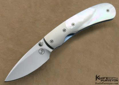 William Henry Custom Knife Mother of Pearl T09-P Linerlock