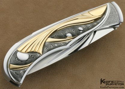 Wolfgang Loerchner Custom Knife "Aquarium" Lockback Folder - Image 4