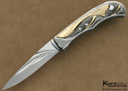 Wolfgang Loerchner Custom Knife "Aquarium" Lockback Folder