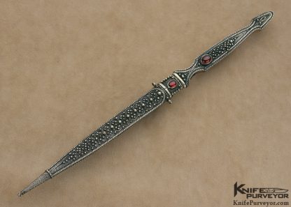 Zaza Revishvili Custom Knife Filigree Desk Dagger - Image 5