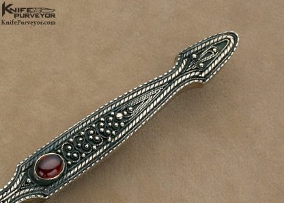 Zaza Revishvili Custom Knife Filigree Desk Dagger - Image 4