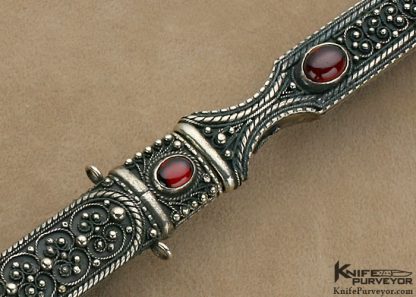 Zaza Revishvili Custom Knife Filigree Desk Dagger - Image 2