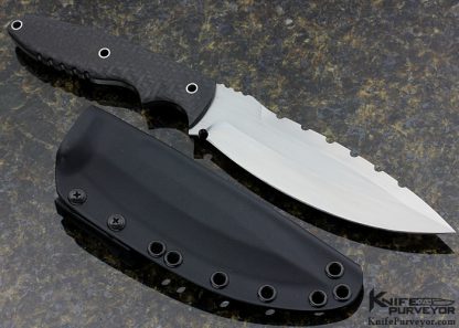 Ram Maramba Custom Knife Carbon Fiber & 154-CM "Ace of Spades" Fixed Blade